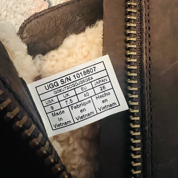 UGG Dark Brown Boots with Buckle Accents - Picture 7 of 7